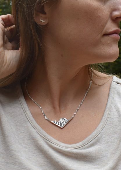 Tiny Bird Studs - Silver