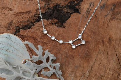 Little Dipper Necklace - Rainbow Moonstone