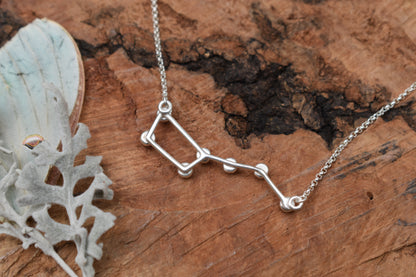Big Dipper Necklace - Rainbow Moonstone