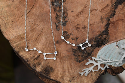 Little Dipper Necklace - Rainbow Moonstone