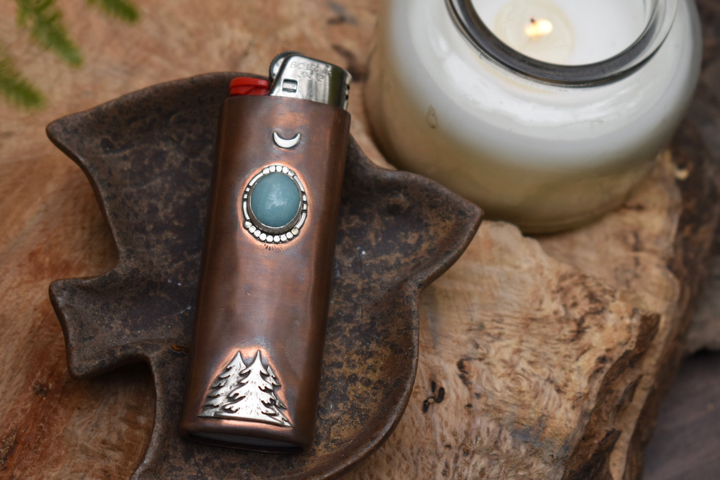 Blue Moon Pines Lighter Sleeve