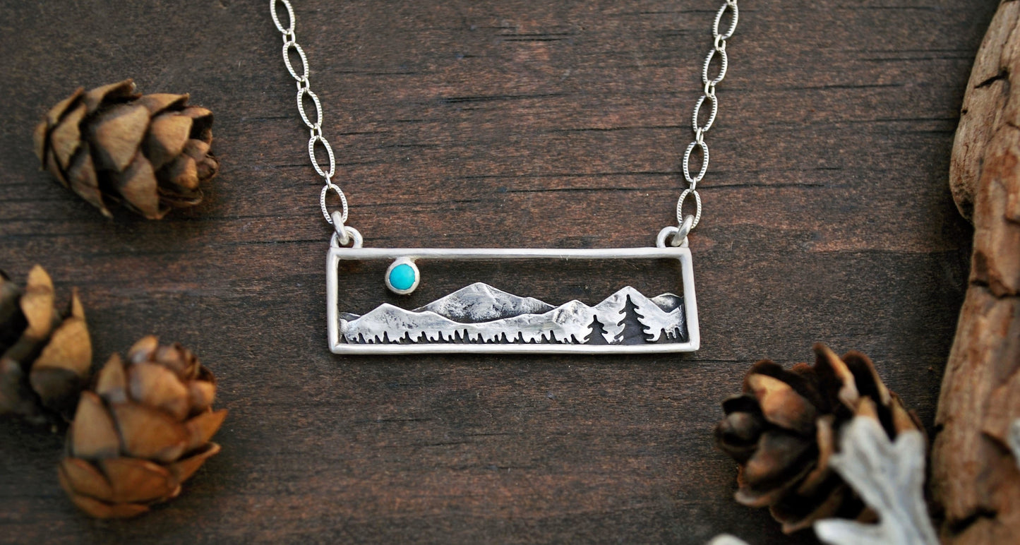 Home in the Valley Necklace - Turquoise
