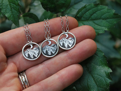 Alpine Dreamer Necklace - Crescent Moon