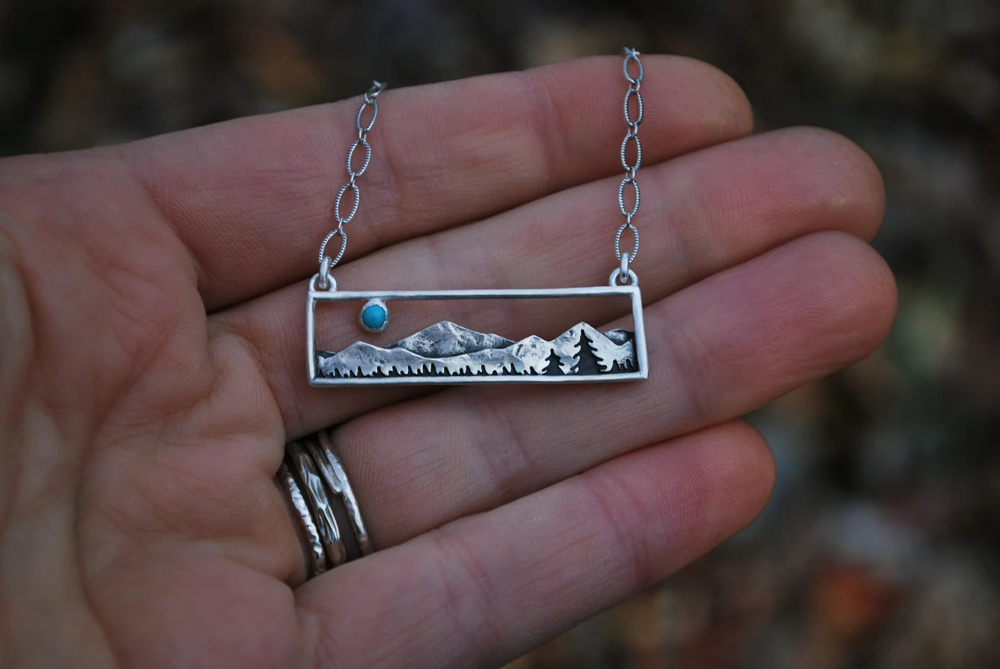 Home in the Valley Necklace - Turquoise
