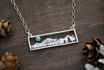 Home in the Valley Necklace - Turquoise